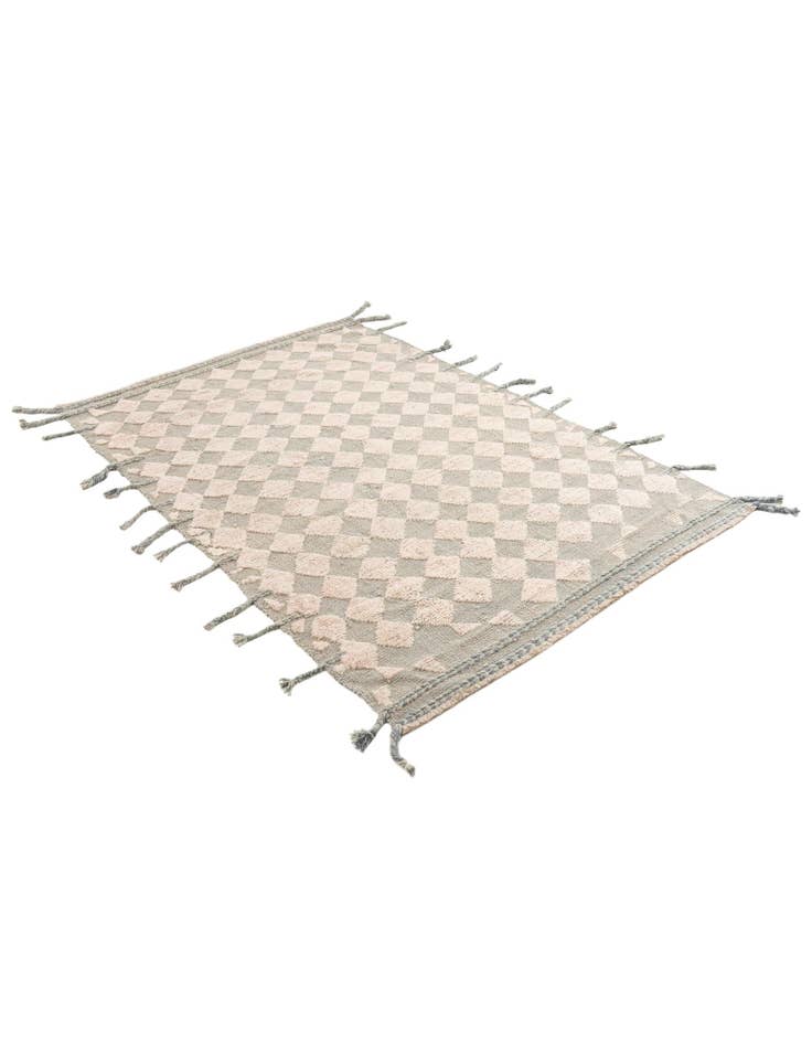 Detail image of  4' x 5' 9  Hand Knotted Moroccan Wool Rug