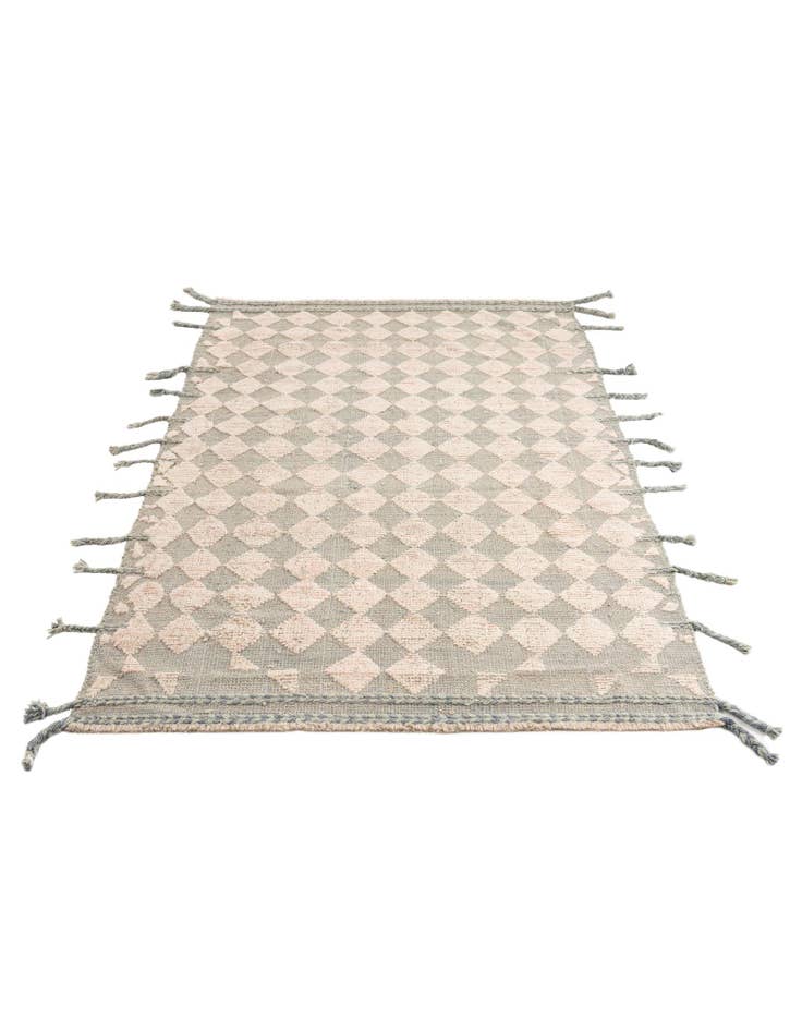 Detail image of  4' x 5' 9  Hand Knotted Moroccan Wool Rug