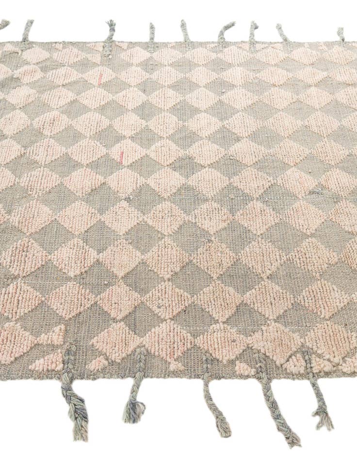 Detail image of  4' x 5' 9  Hand Knotted Moroccan Wool Rug