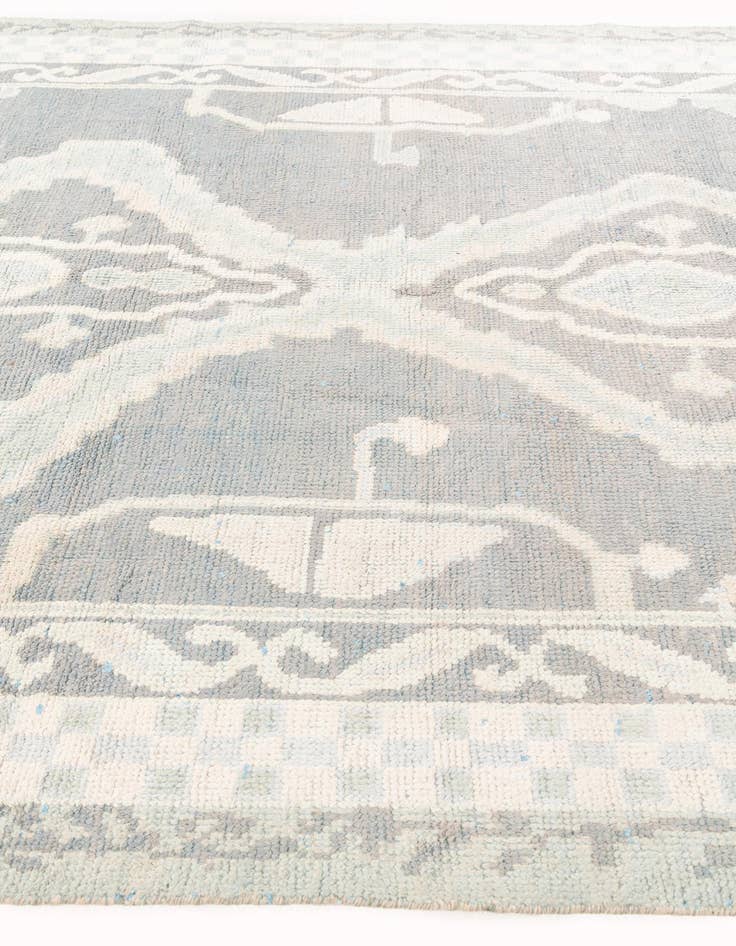 Detail image of  8' x 9' 10  Hand Knotted Moroccan Wool Rug