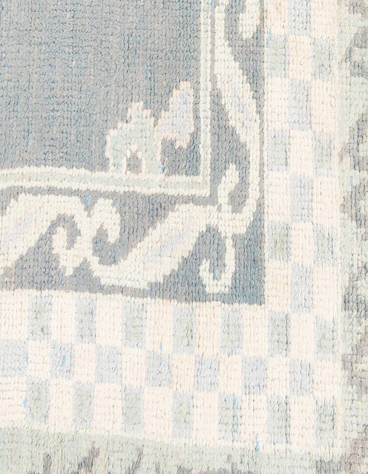 Detail image of  8' x 9' 10  Hand Knotted Moroccan Wool Rug