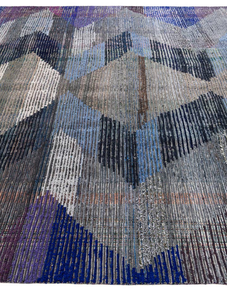 Detail image of  9' 2 x 12' 4  Hand Knotted Moroccan Wool Rug