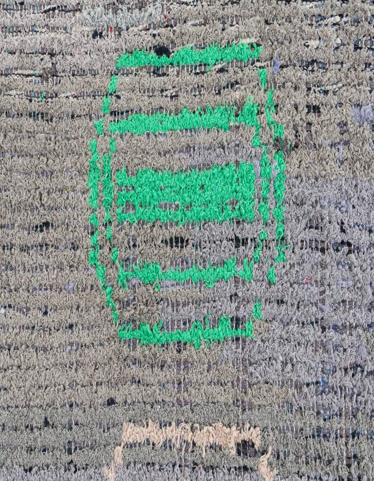 Detail image of  7' 9 x 10' 3  Hand Knotted Moroccan Wool Rug