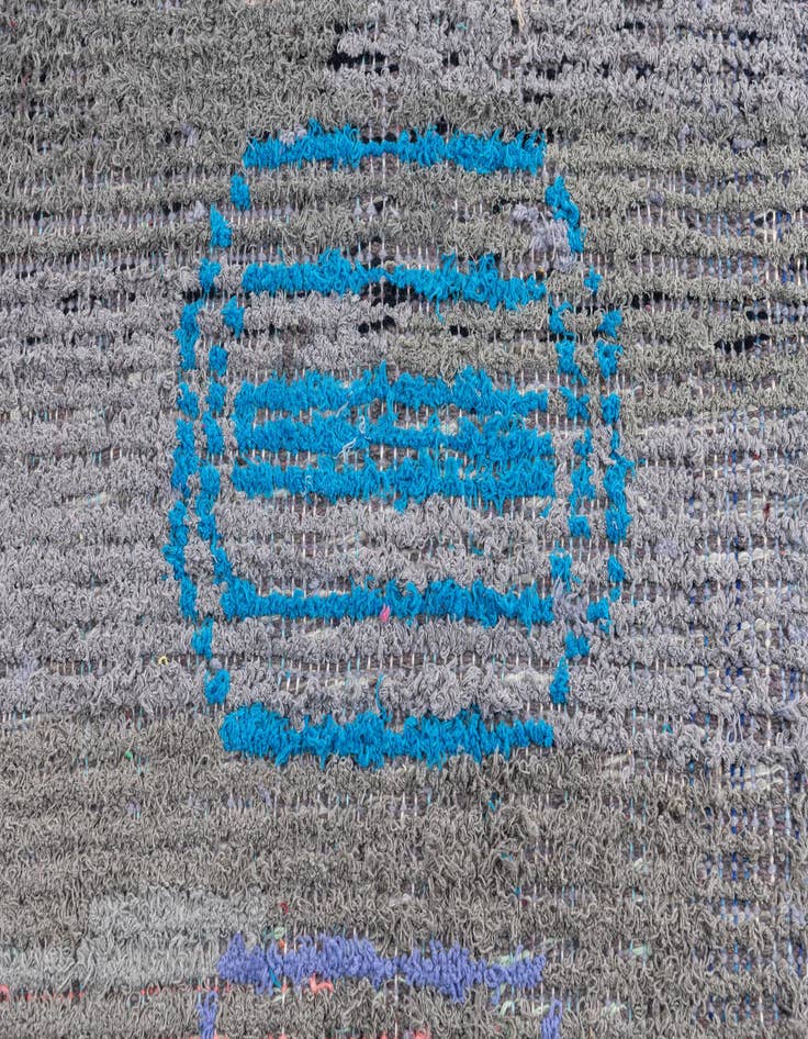 Detail image of  7' 9 x 10' 3  Hand Knotted Moroccan Wool Rug