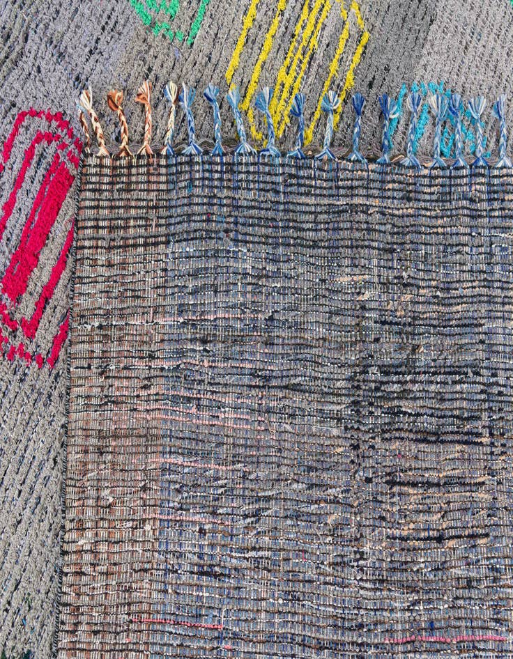 Detail image of  7' 9 x 10' 3  Hand Knotted Moroccan Wool Rug