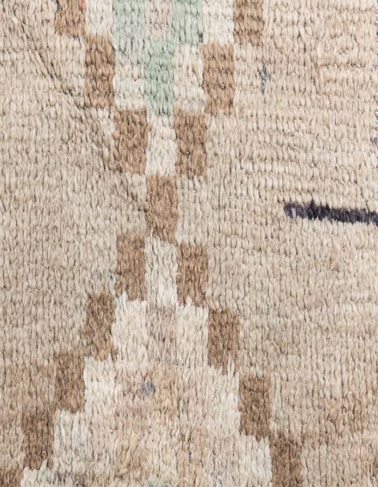 Detail image of  7' 9 x 10' 4  Hand Knotted Moroccan Wool Rug