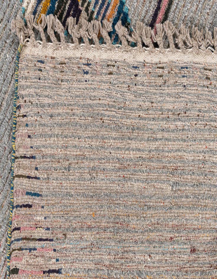 Detail image of  6' 2 x 8' 9  Hand Knotted Moroccan Wool Rug