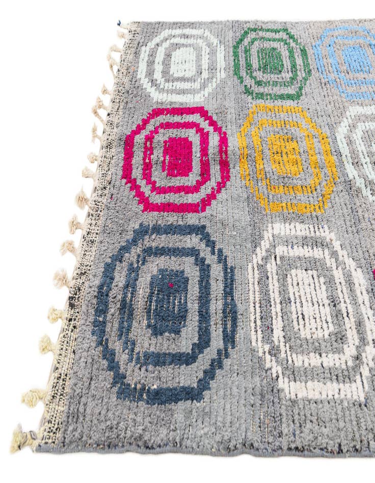 Detail image of  5' x 7' 8  Hand Knotted Moroccan Wool Rug