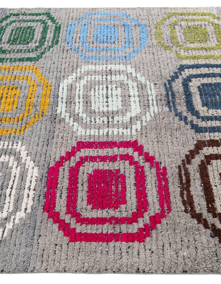 Detail image of  5' x 7' 8  Hand Knotted Moroccan Wool Rug
