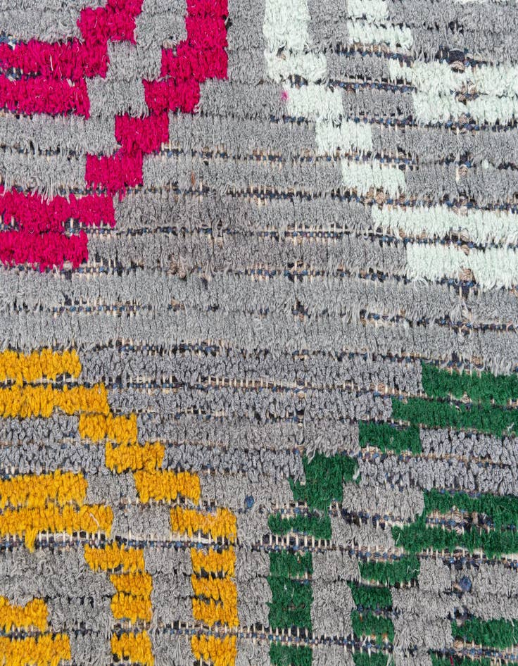 Detail image of  5' x 7' 8  Hand Knotted Moroccan Wool Rug