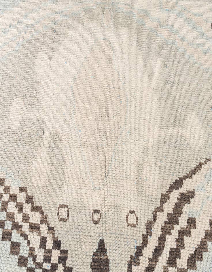 Detail image of  9' x 12' 6  Hand Knotted Moroccan Wool Rug