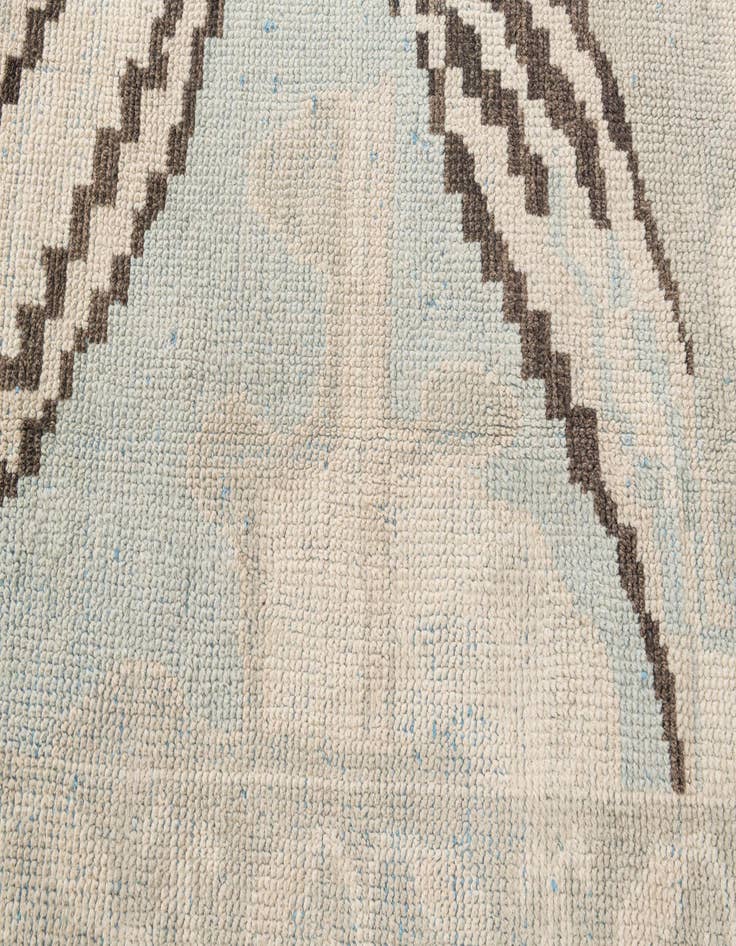 Detail image of  9' x 12' 6  Hand Knotted Moroccan Wool Rug