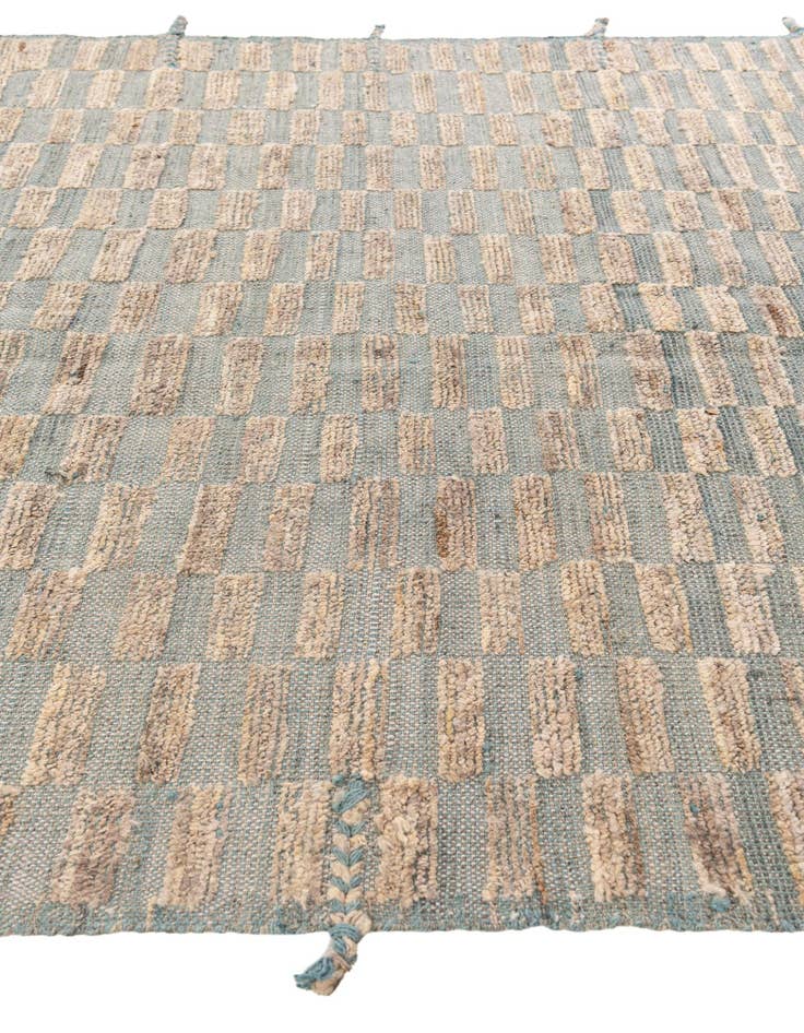 Detail image of  5' 4 x 7' 2  Hand Knotted Moroccan Wool Rug