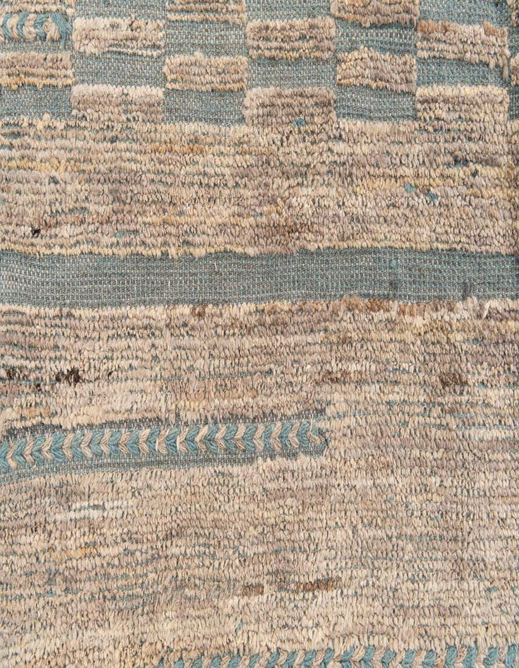 Detail image of  5' 4 x 7' 2  Hand Knotted Moroccan Wool Rug