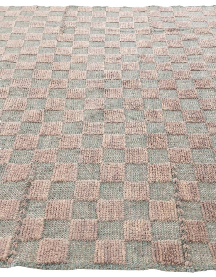 Detail image of  5' x 7'  Hand Knotted Moroccan Wool Rug