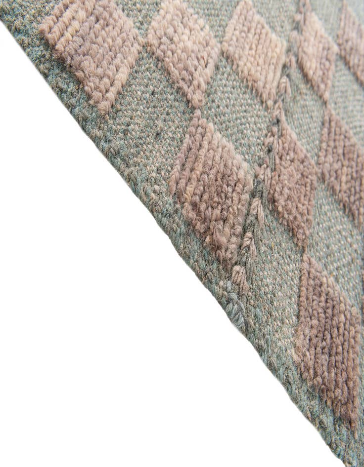 Detail image of  5' x 7'  Hand Knotted Moroccan Wool Rug