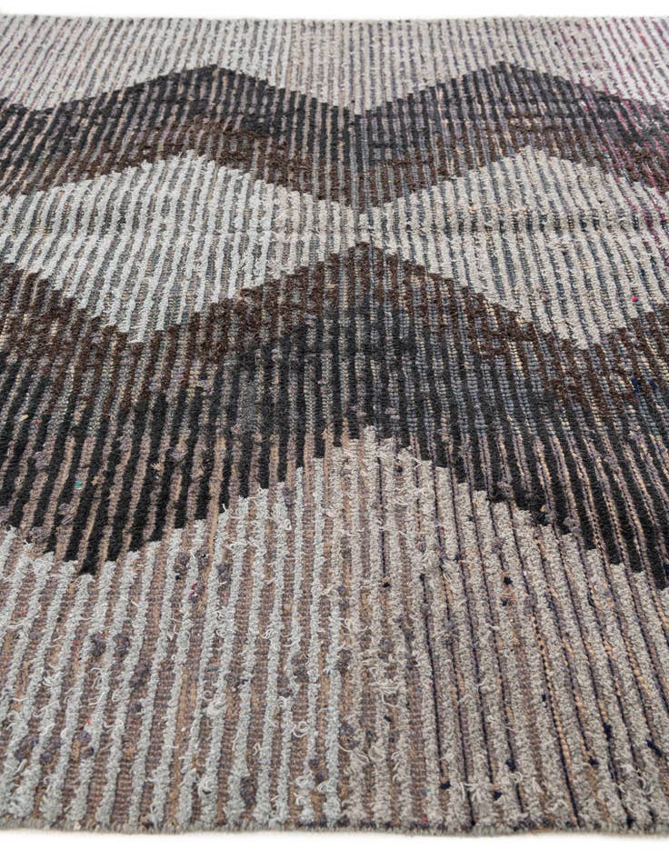 Detail image of  5' 5 x 8'  Hand Knotted Moroccan Wool Rug