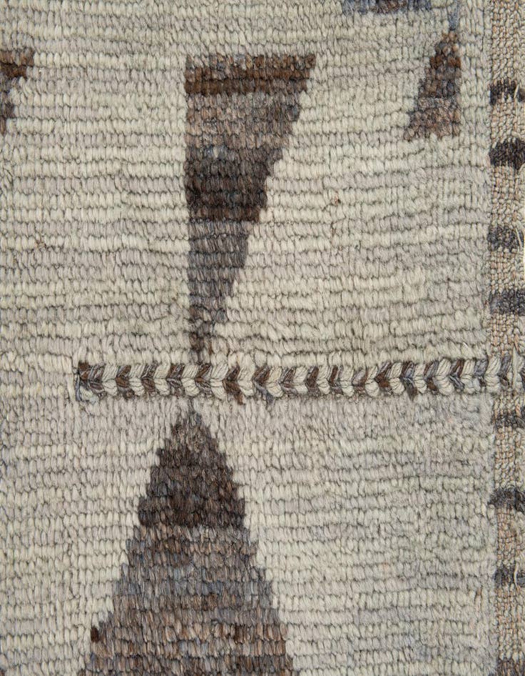 Detail image of  9' 3 x 12'  Hand Knotted Moroccan Wool Rug