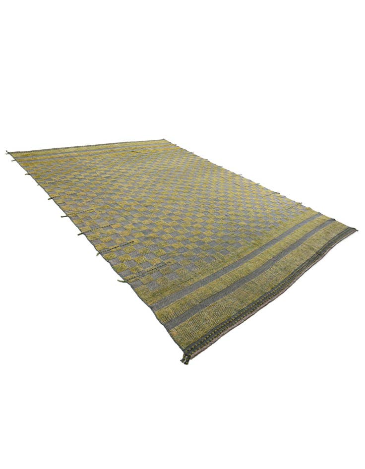 Detail image of  8' 10 x 12'  Hand Knotted Moroccan Wool Rug