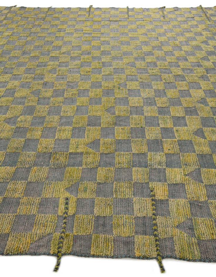 Detail image of  8' 10 x 12'  Hand Knotted Moroccan Wool Rug