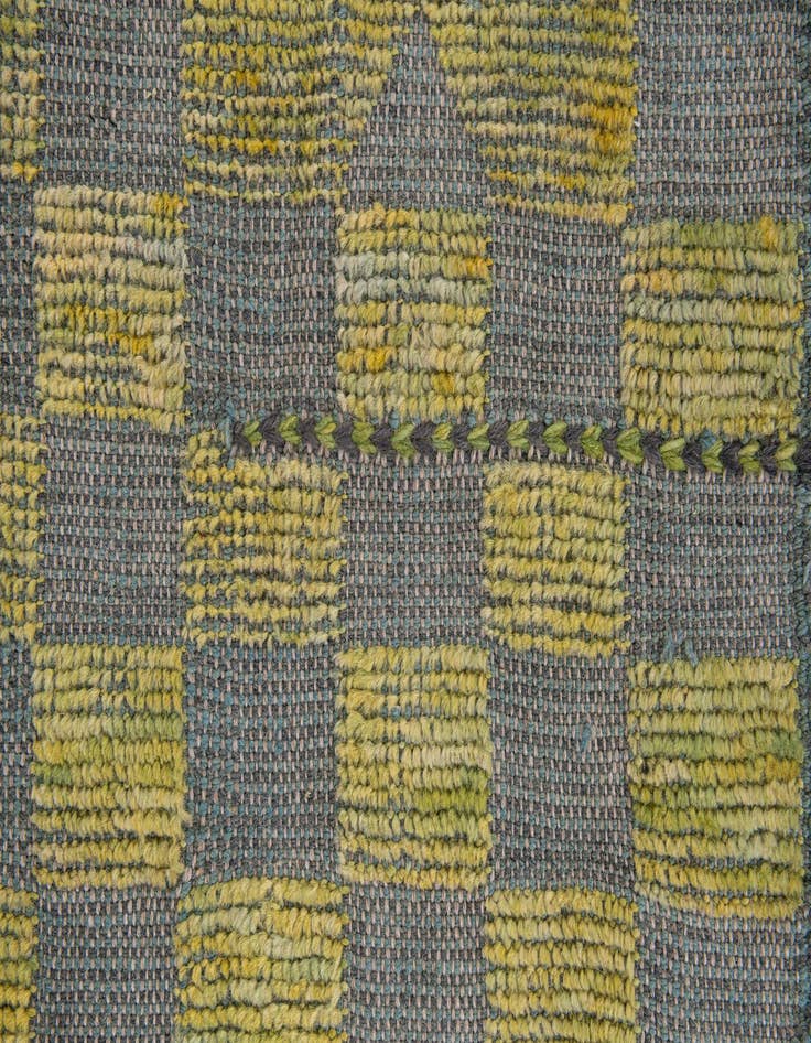 Detail image of  8' 10 x 12'  Hand Knotted Moroccan Wool Rug