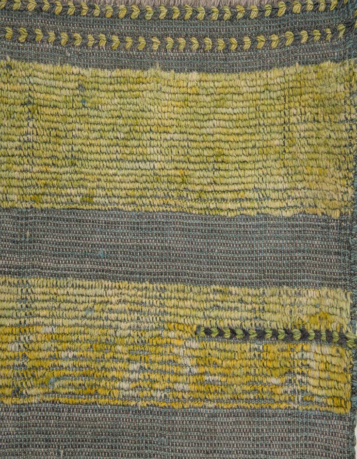 Detail image of  8' 10 x 12'  Hand Knotted Moroccan Wool Rug