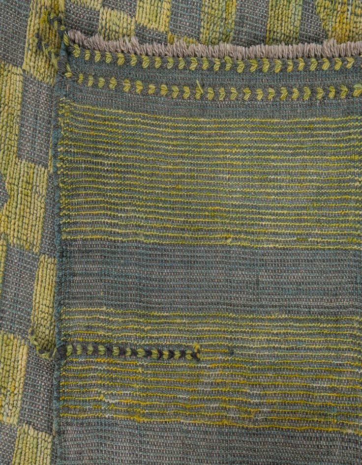 Detail image of  8' 10 x 12'  Hand Knotted Moroccan Wool Rug