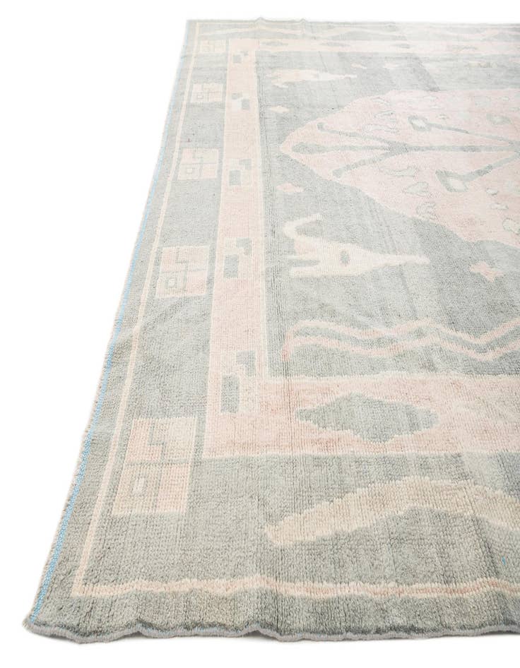 Detail image of  11' 8 x 15' 3  Hand Knotted Moroccan Wool Rug