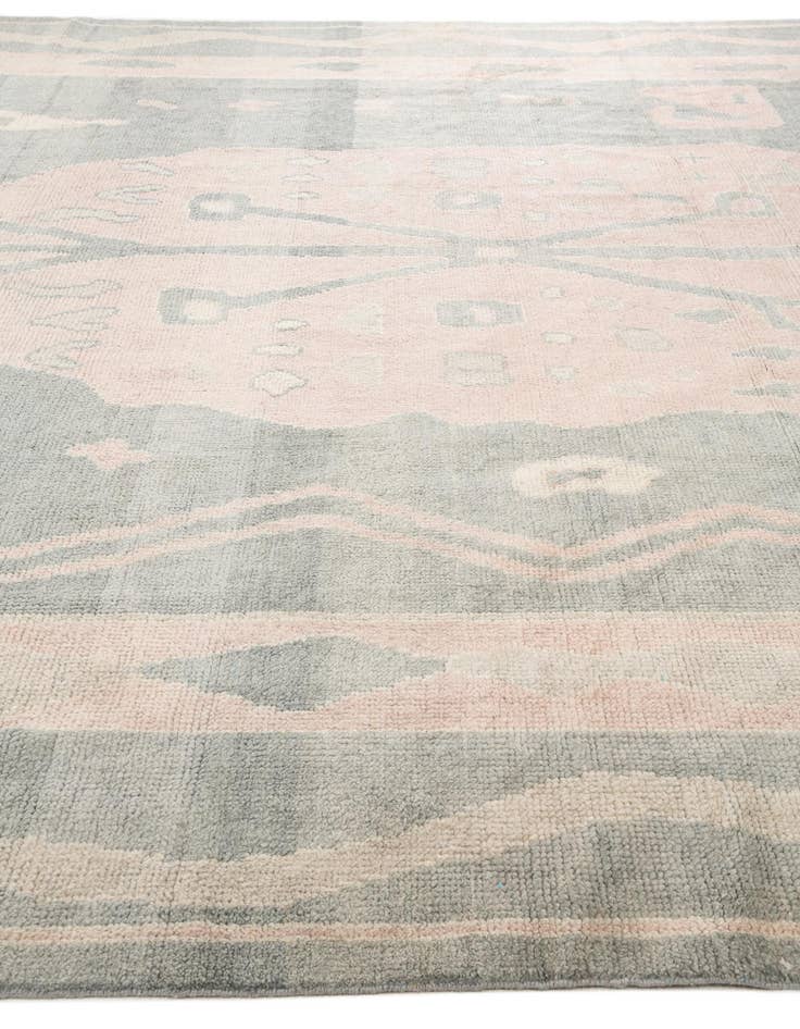 Detail image of  11' 8 x 15' 3  Hand Knotted Moroccan Wool Rug