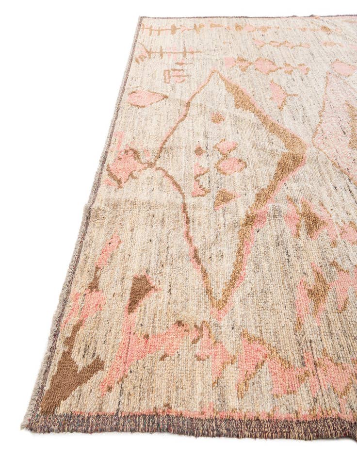 Detail image of  9' 4 x 12' 3  Hand Knotted Moroccan Wool Rug