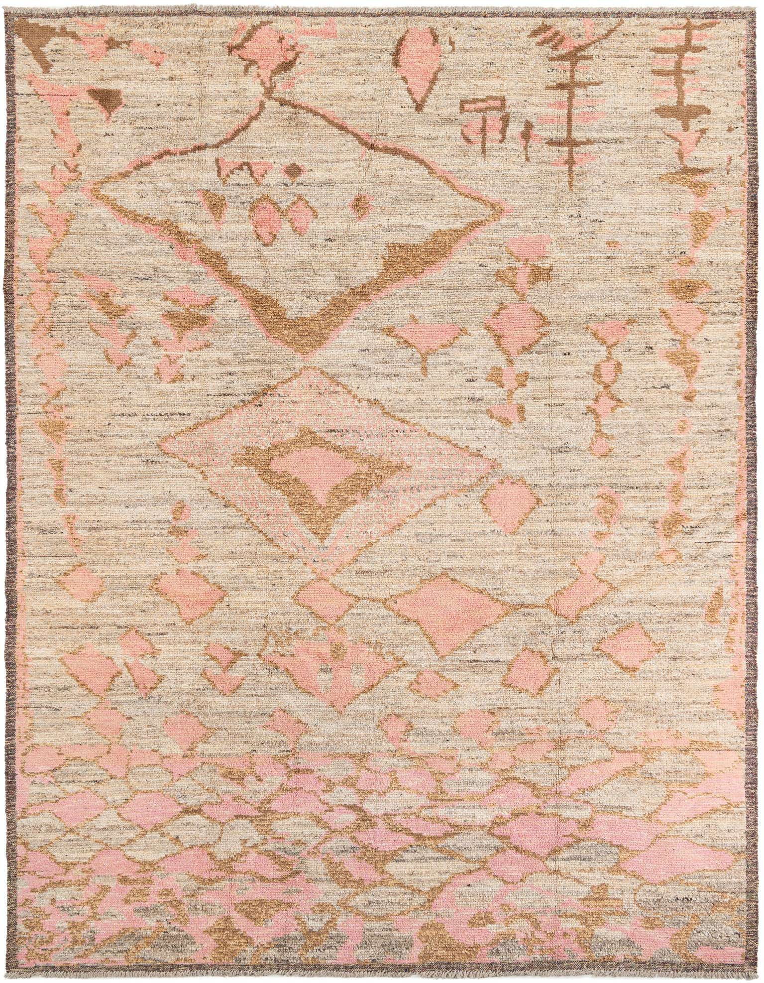 Primary image  9' 4 x 12' 3  Hand Knotted Moroccan Wool Rug