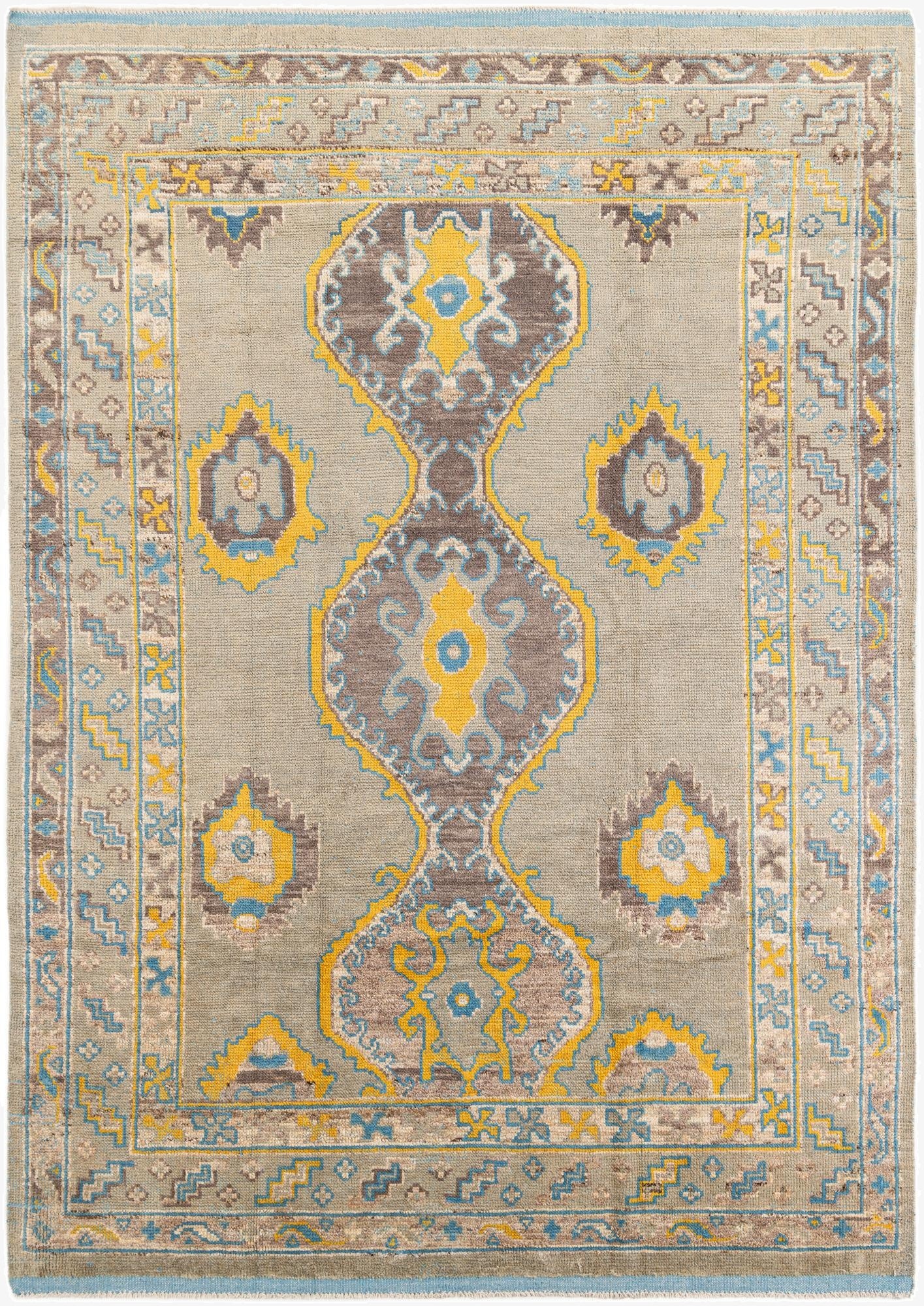  8' 7 x 12' 3  Hand Knotted Moroccan Wool Rug