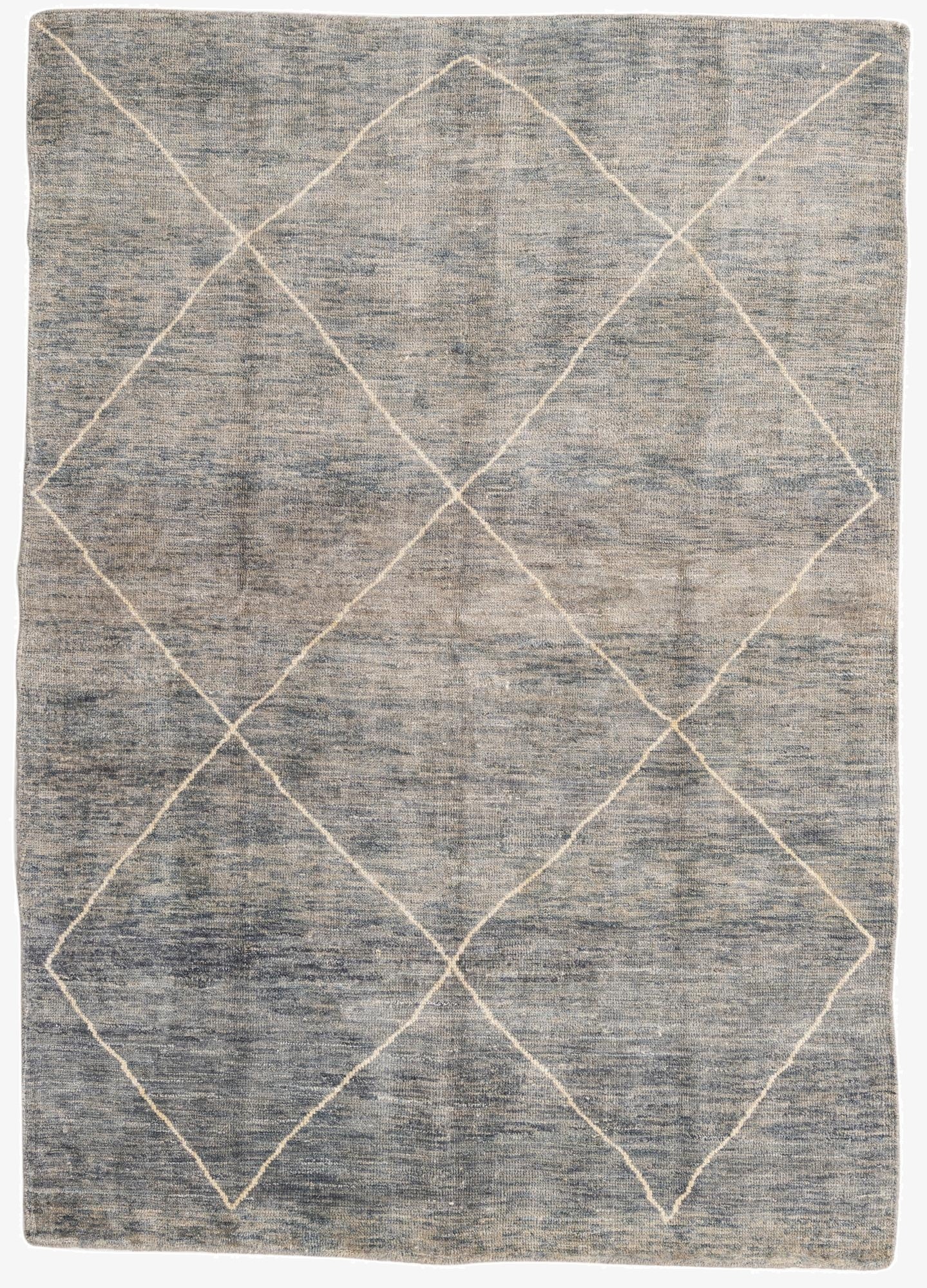  5' 6 x 7' 10  Hand Knotted Moroccan Wool Rug