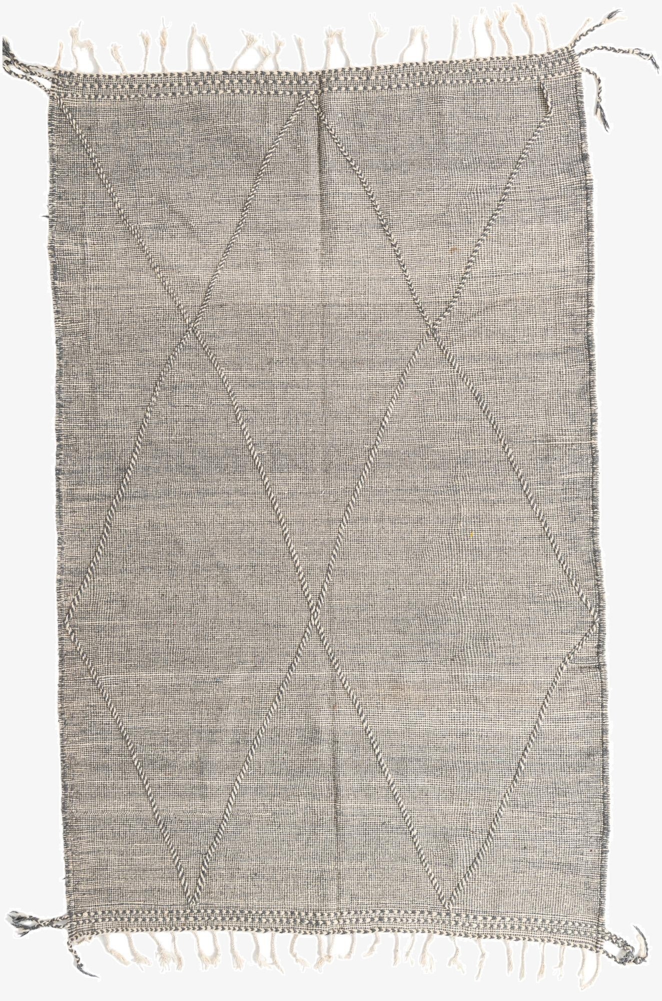  6' 5 x 10' 2  Hand Knotted Moroccan Wool Rug