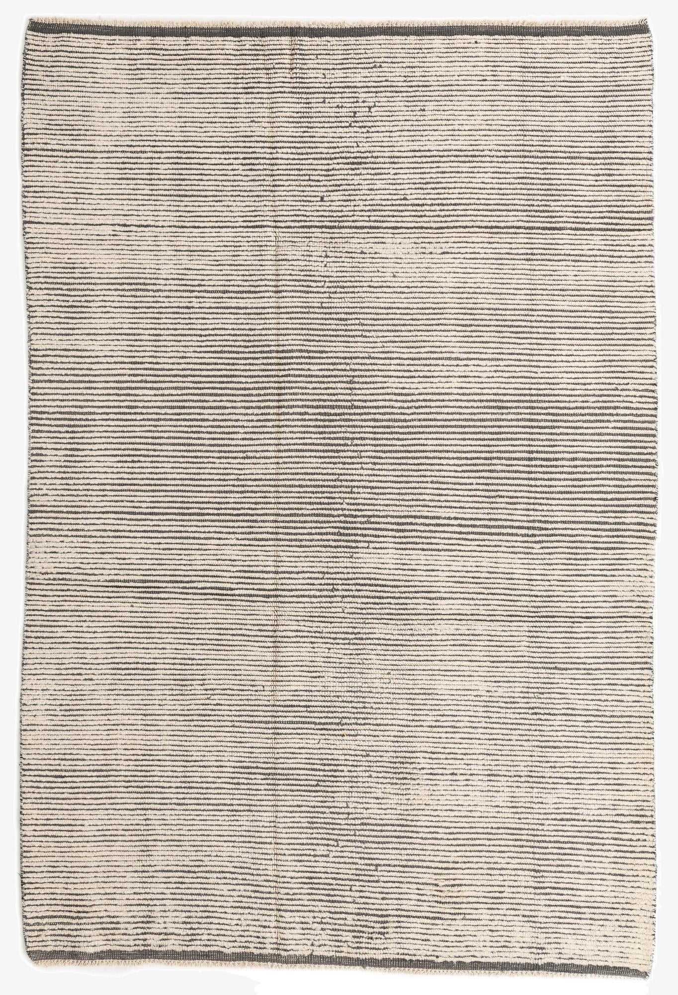  6' 3 x 9' 3  Hand Knotted Moroccan Wool Rug