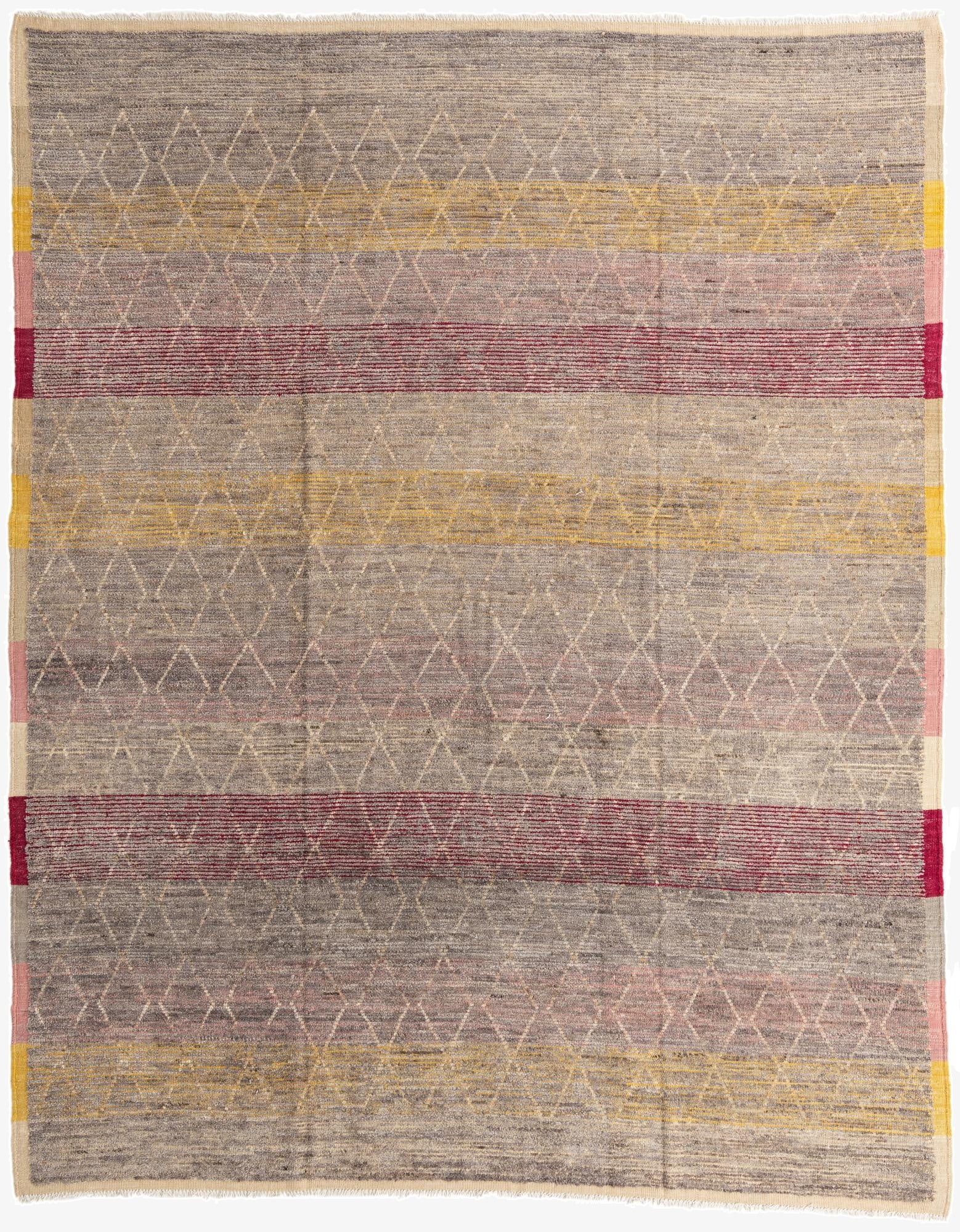  9' 10 x 12' 3  Hand Knotted Moroccan Wool Rug