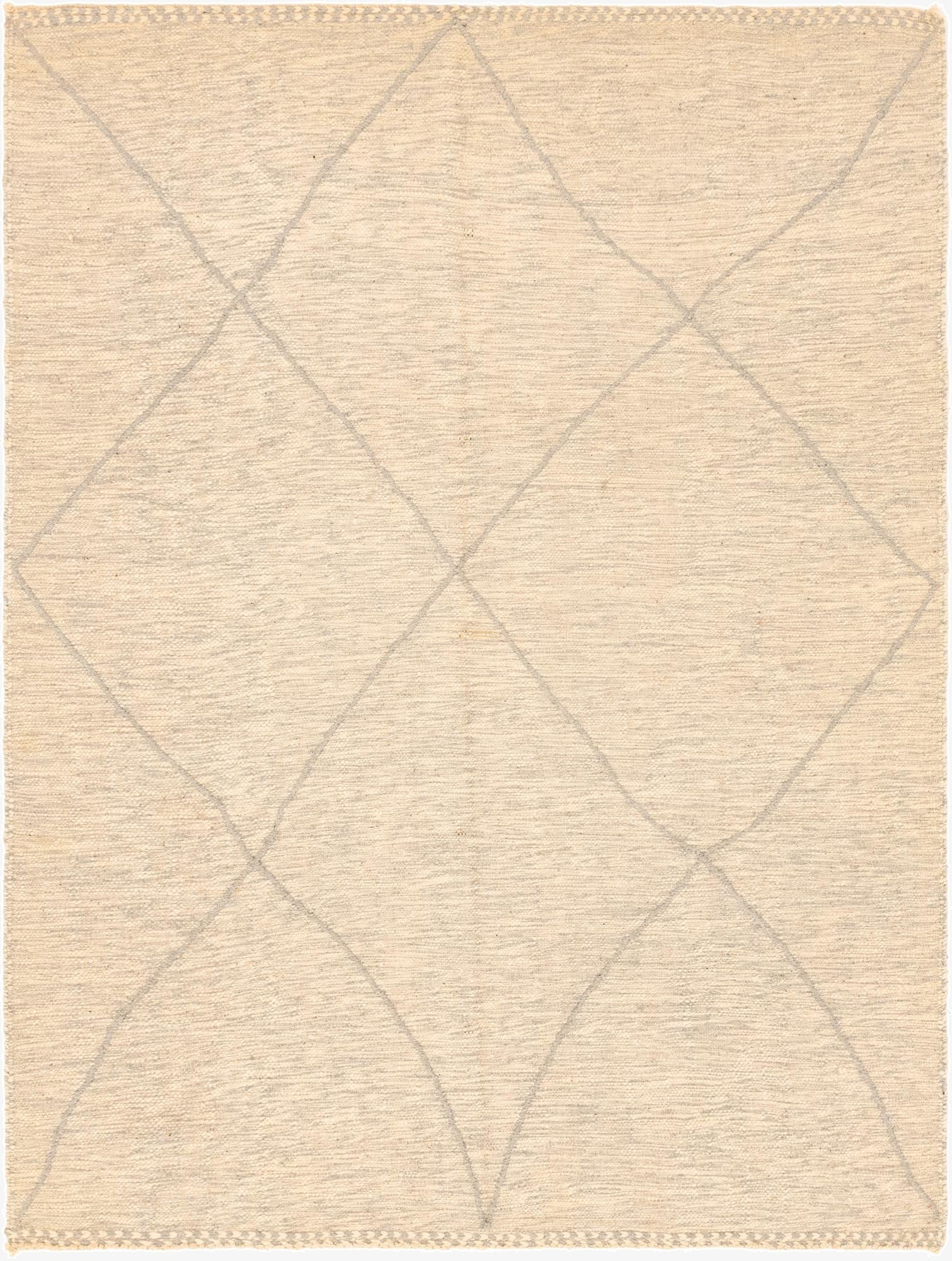  6' 11 x 9' 1  Hand Knotted Moroccan Wool Rug