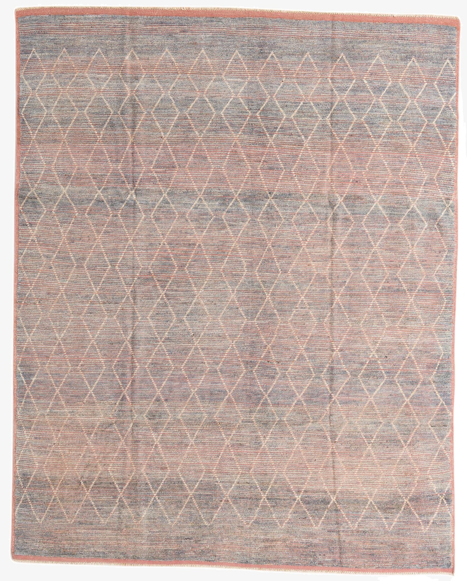  8' 2 x 10' 4  Hand Knotted Moroccan Wool Rug