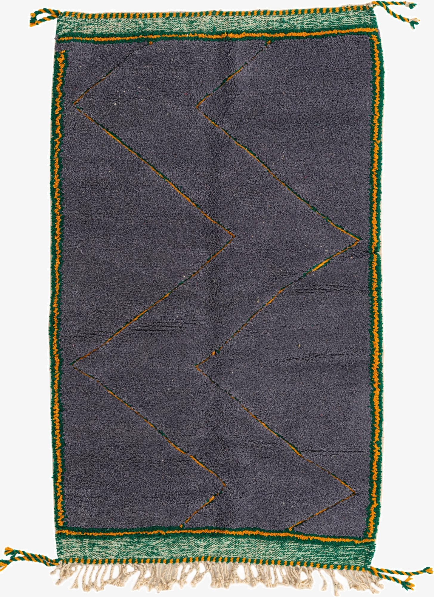  4' 4 x 7' 2  Hand Knotted Moroccan Wool Rug