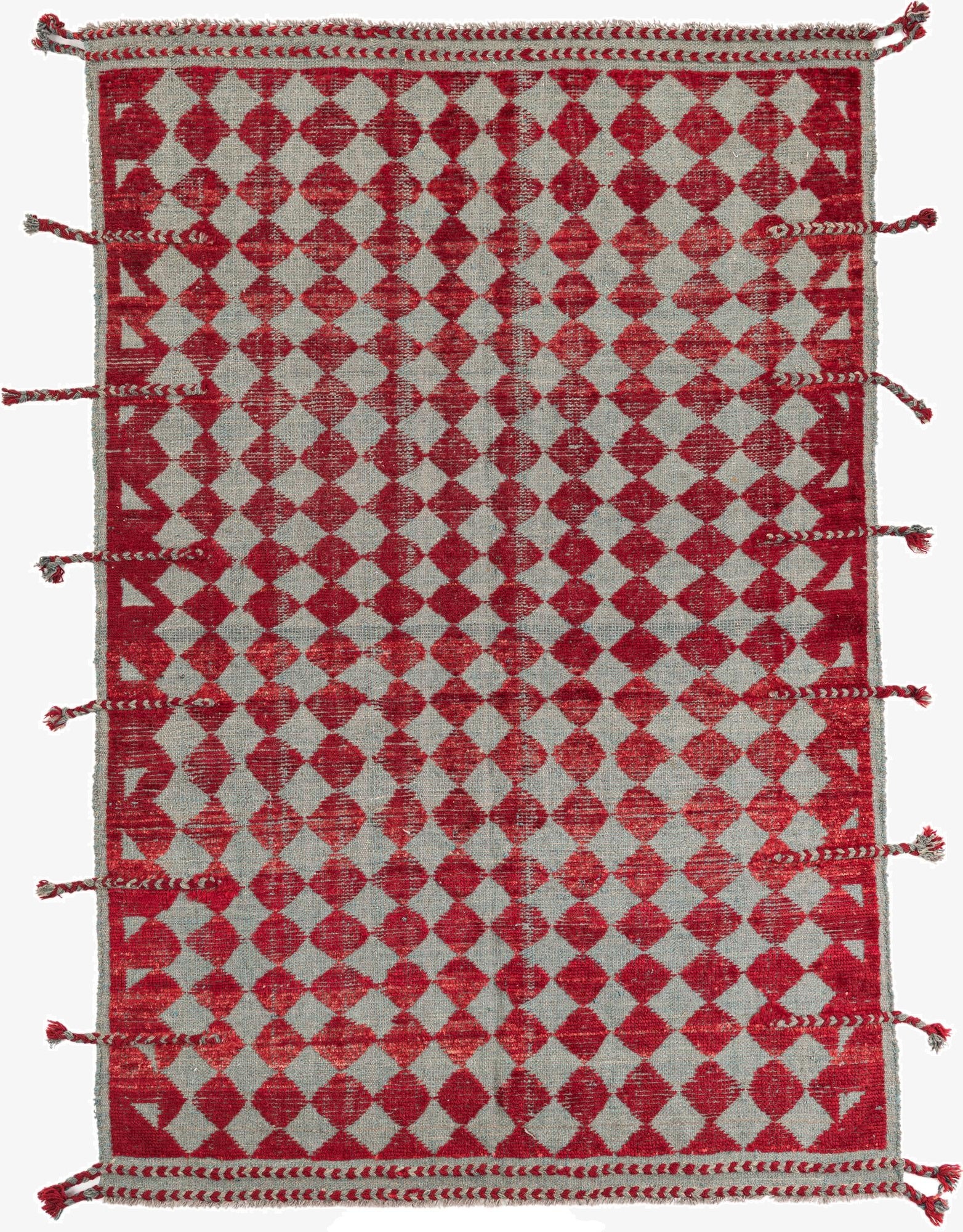  5' x 7' 4  Hand Knotted Moroccan Wool Rug