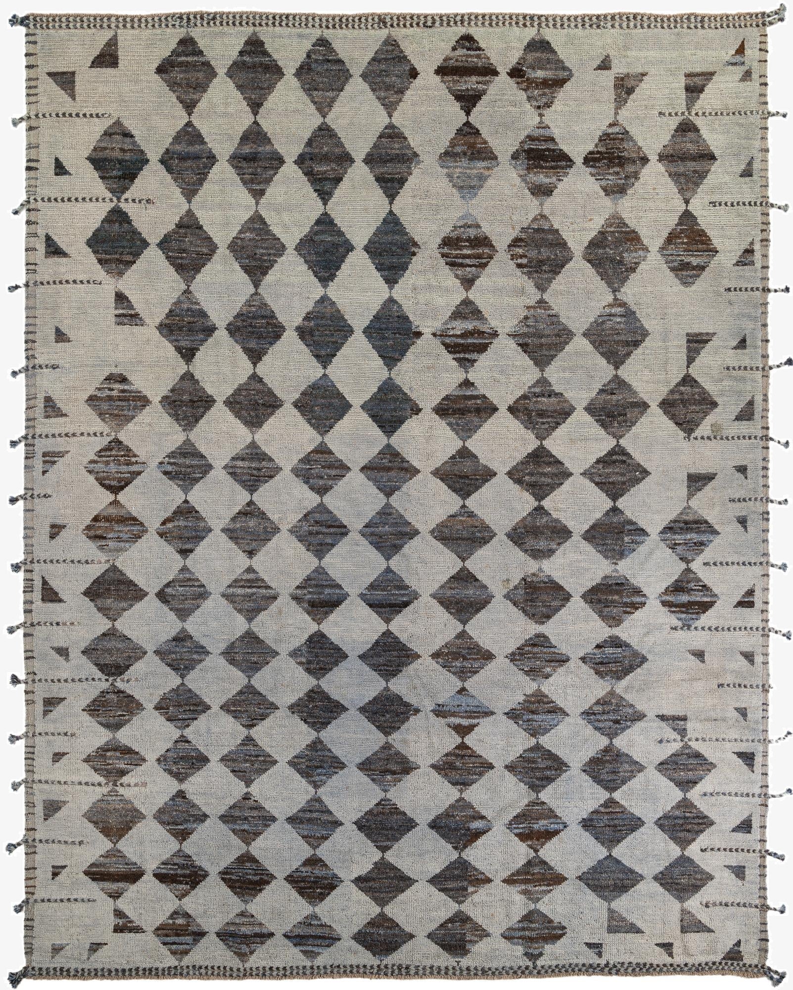  9' 3 x 12'  Hand Knotted Moroccan Wool Rug