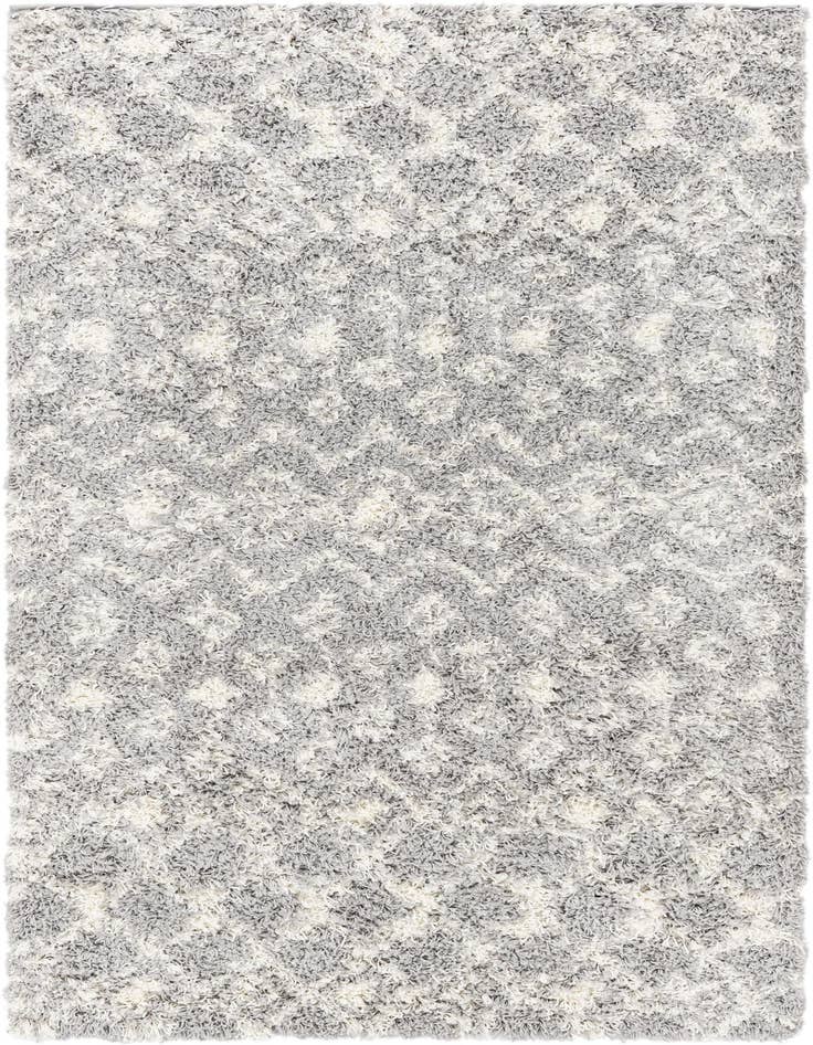 Detail image of 4' x 6' Moroccan Trellis Shag Rug