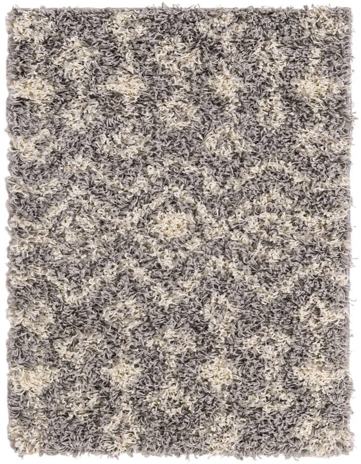 Detail image of  2' x 3' Moroccan Trellis Shag Rug