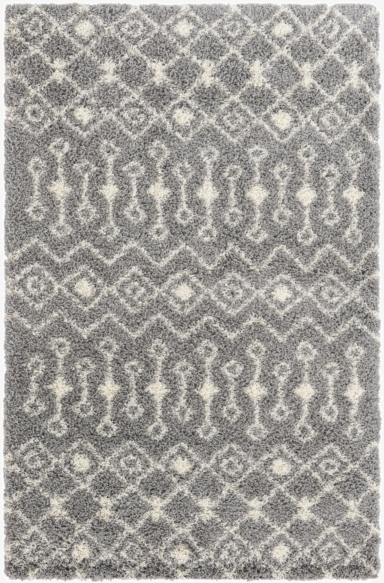  5' 3 x 8' Moroccan Trellis Shag Rug