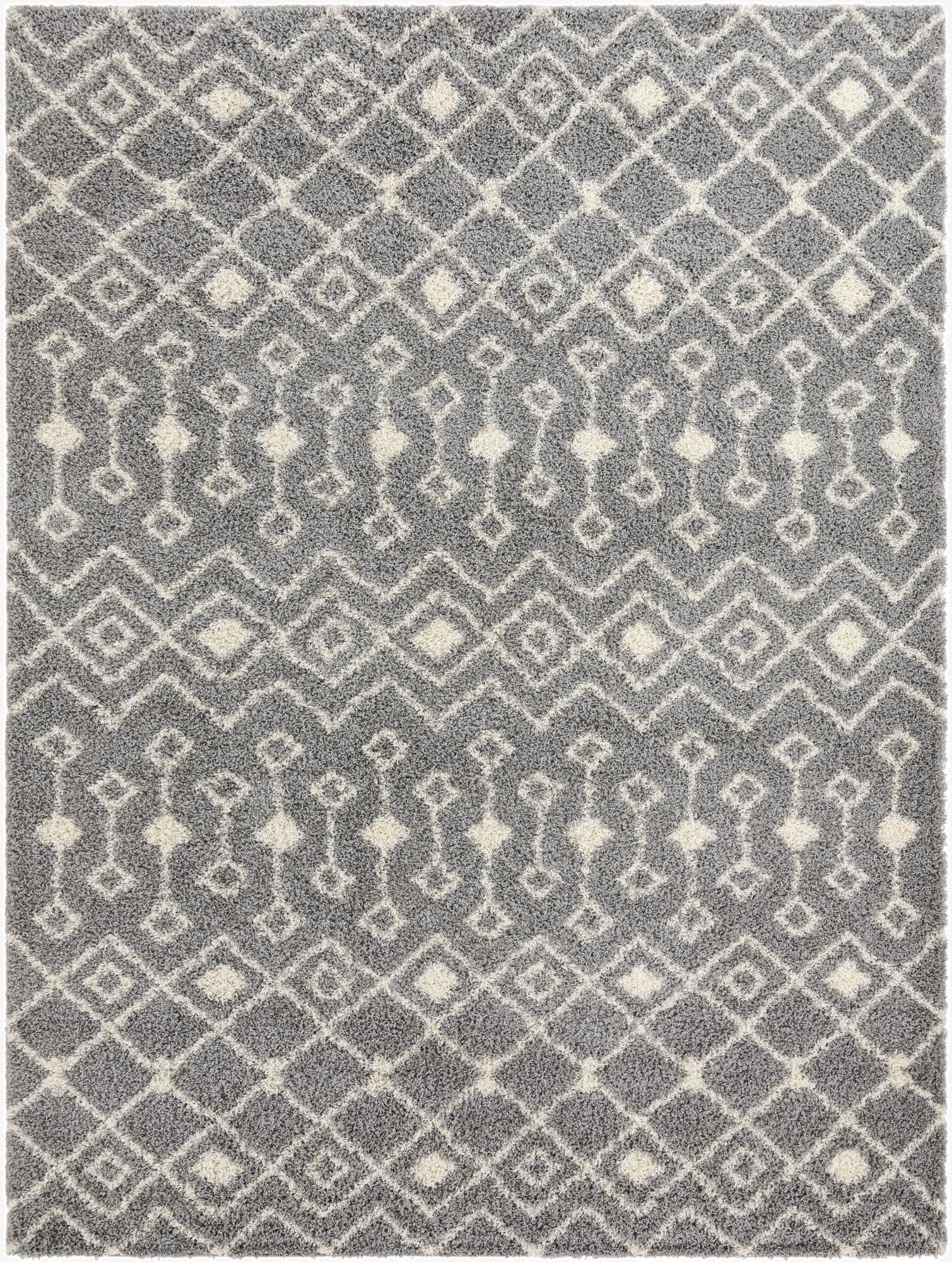  10' x 14' Moroccan Trellis Shag Rug