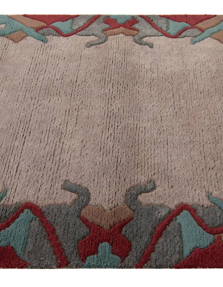 Detail image of  4' 2 x 6' 1  Hand Knotted Nepal Wool Rug