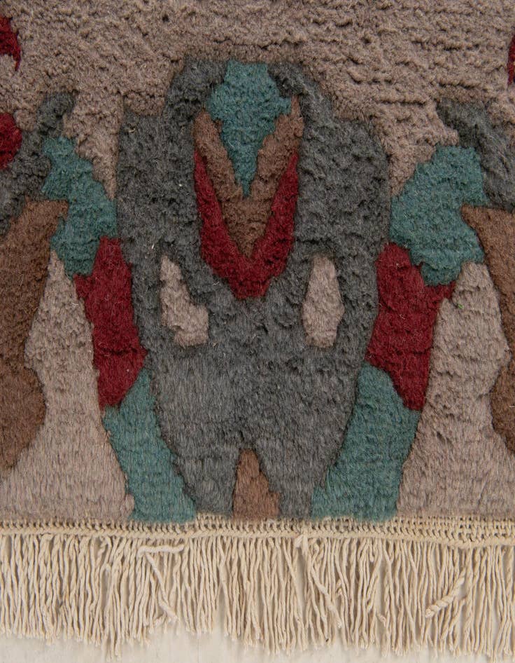 Detail image of  4' 2 x 6' 1  Hand Knotted Nepal Wool Rug