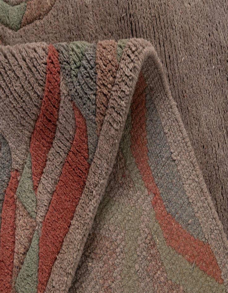 Detail image of  4' x 6'  Hand Knotted Nepal Wool Rug