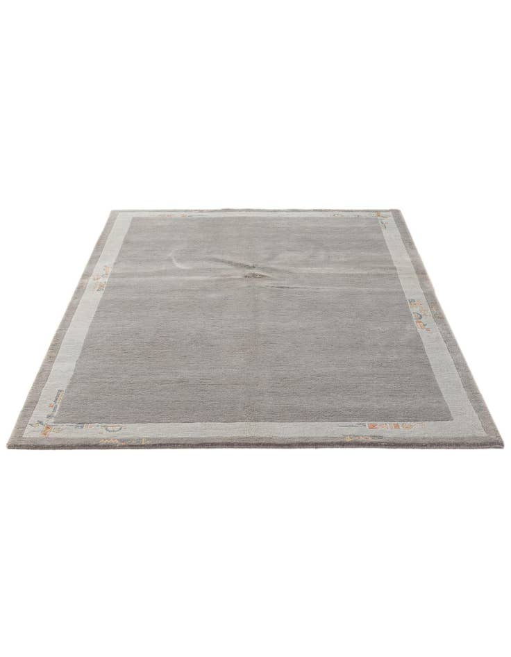 Detail image of  4' 8 x 6' 7  Hand Knotted Nepal Wool Rug