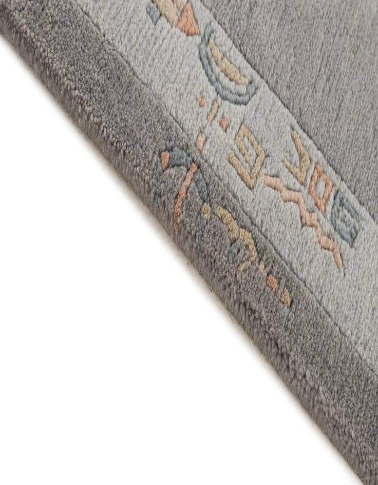 Detail image of  4' 8 x 6' 7  Hand Knotted Nepal Wool Rug